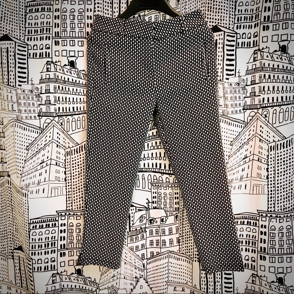 B/W Printed Pants